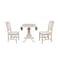 International Concepts Square 42 in Dual Drop Leaf Table with 2 San Remo Chairs, Unfinished, 42 in W, 42 in L, 29.75 in H K-42DP-C10 - alternate 3